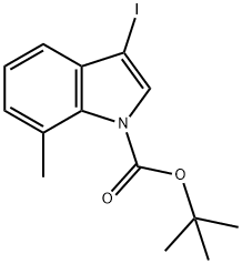 N-Boc-3-iodo-7-methyl-indole Struktur