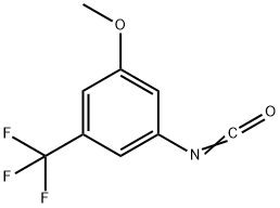 1-(TRIFLUOROMETHYL)-3-ISOCYANATO-5-METHOXYBENZENE, 918525-00-5, 结构式