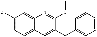 3-苄基-7-溴-2-甲氧基喹啉,918648-51-8,结构式
