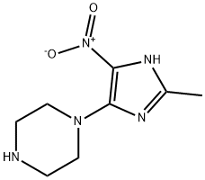 1-(2-Methyl-5-nitro-1H-imidazol-4-yl)-piperazine Structure