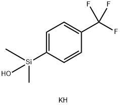 Potassium (4-trifluoromethylphenyl)dimethylsilanolate 化学構造式