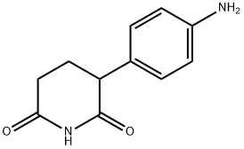 3-(4-Nitro-phenyl)-piperidine-2,6-dione 化学構造式