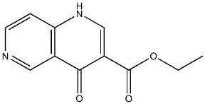 ethyl 4-oxo-1,4-dihydro-1,6-naphthyridine-3-carboxylate 化学構造式