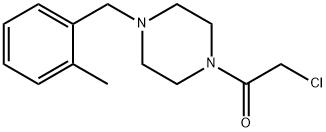 2-Chloro-1-(4-(2-methylbenzyl)piperazin-1-yl)ethan-1-one Structure