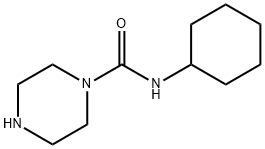 N-cyclohexyl-1-Piperazinecarboxamide 化学構造式