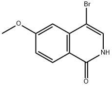 4-BROMO-6-METHOXYISOQUINOLIN-1-OL, 923278-23-3, 结构式