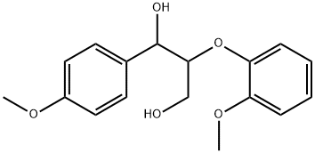 2-(2-甲氧基苯氧基)-1-(4-甲氧基苯基)丙烷-1,3-二醇, 92409-15-9, 结构式