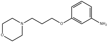 3-[3-(4-morpholinyl)propoxy]benzenamine 化学構造式