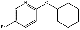 5-bromo-2-(cyclohexyloxy)Pyridine 化学構造式