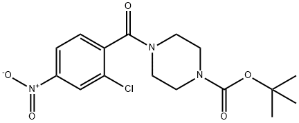 Tert-Butyl 4-(2-Chloro-4-Nitrobenzoyl)Piperazine-1-Carboxylate Struktur