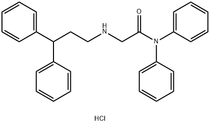 2-(3,3-Diphenylpropylamino)-N,N-diphenylacetamide hydrochloride,928313-94-4,结构式