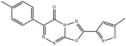 7-(5-methyl-1,2-oxazol-3-yl)-3-(4-methylphenyl)-4H-[1,3,4]thiadiazolo[2,3-c][1,2,4]triazin-4-one Structure