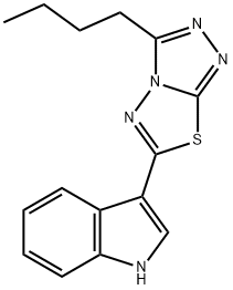 3-(3-butyl[1,2,4]triazolo[3,4-b][1,3,4]thiadiazol-6-yl)-1H-indole Structure