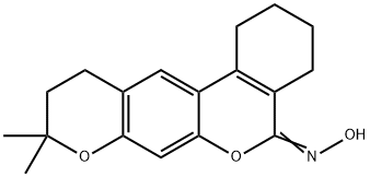 (5E)-N-hydroxy-9,9-dimethyl-1,2,3,4,10,11-hexahydro-5H,9H-benzo[c]pyrano[3,2-g]chromen-5-imine|