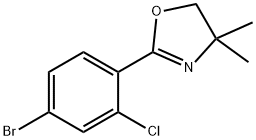 2-(4-bromo-2-chlorophenyl)-4,4-dimethyl-4,5-dihydrooxazole(WXG00066) 化学構造式