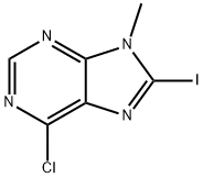 6-chloro-8-iodo-9-methyl-9H-purine 结构式