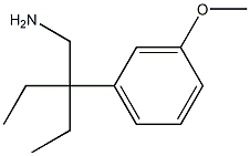 2-乙基-2-(3-甲氧苯基)丁烷-1-胺, 93309-48-9, 结构式