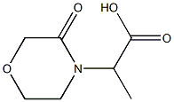 2-(3-oxomorpholino)propanoic acid Struktur