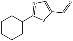 2-环己基-1,3-噻唑-5-甲醛,933752-92-2,结构式