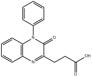 3-(3-oxo-4-phenyl-3,4-dihydroquinoxalin-2-yl)propanoic acid Structure