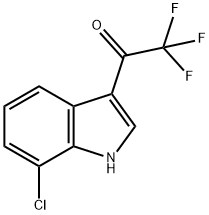 1-(7-chloro-1H-indol-3-yl)-2,2,2-trifluoroethanone Structure