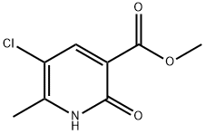 5-氯-2-羟基-6-甲基吡啶-3-羧酸甲酯 结构式