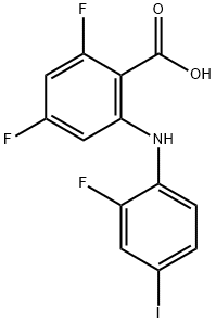 2,4-Difluoro-6-((2-fluoro-4-iodophenyl)amino)benzoic acid|