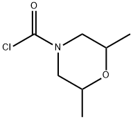 2,6-dimethyl-4-morpholinecarbonyl chloride 结构式
