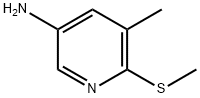 5-methyl-6-(methylthio)pyridin-3-amine,935252-77-0,结构式