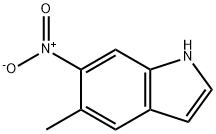 5-methyl-6-nitro-1H-Indole 化学構造式