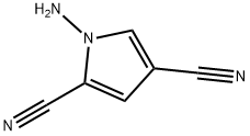 4-Amino-1H-pyrrole-2,4-dicarbonitrile 化学構造式
