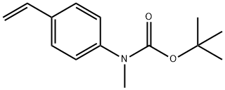 tert-butyl methyl(4-vinylphenyl)carbamate Structure