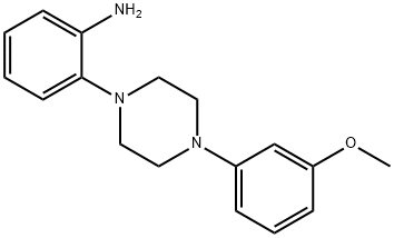 2-[4-(3-甲氧基苯基)-1-哌嗪基]苯胺 结构式