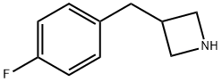 3-(4-フルオロベンジル)アゼチジン 化学構造式
