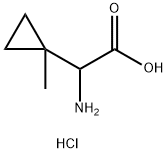 2-amino-2-(1-methylcyclopropyl)acetic acid hydrochloride Struktur