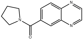 Pyrrolidin-1-yl(quinoxalin-6-yl)methanone 结构式