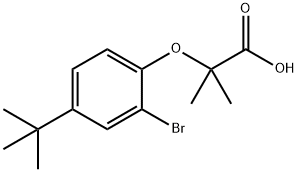 2-(2-bromo-4-tert-butylphenoxy)-2-methylpropanoic acid,938226-87-0,结构式