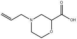 4-(2-propen-1-yl)-2-Morpholine carbocylic acid 结构式