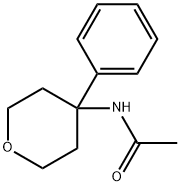 N-(4-Phenyltetrahydro-2H-pyran-4-yl)acetamide 化学構造式