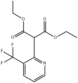 Diethyl 2-(3-(trifluoromethyl)pyridin-2-yl)malonate 结构式