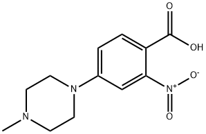 4-(4-methylpiperazin-1-yl)-2-nitrobenzoic acid Structure