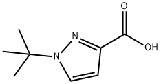 1-(叔丁基)-1H-吡唑-3-羧酸, 942508-00-1, 结构式