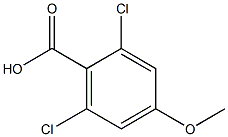 2,6-dichloro-4-methoxybenzoic acid 化学構造式