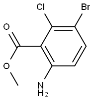 6-氨基-3-溴-2-氯苯甲酸甲酯, 943138-46-3, 结构式