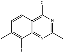 4-chloro-8-iodo-2,7-dimethylQuinazoline Structure