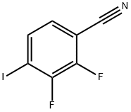 2,3-二氟-4-碘苯甲腈, 943830-91-9, 结构式