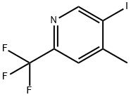 5-碘-4-甲基-2-(三氟甲基)吡啶 结构式