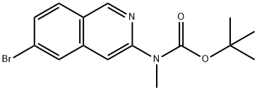 tert-butyl 6-bromoisoquinolin-3-yl(methyl)carbamate Struktur