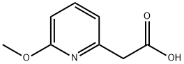 6-甲氧基-2-吡啶乙酸 结构式