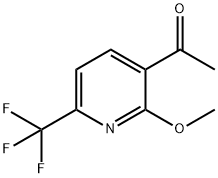 1-(2-Methoxy-6-trifluoromethyl-pyridin-3-yl)-ethanone Structure
